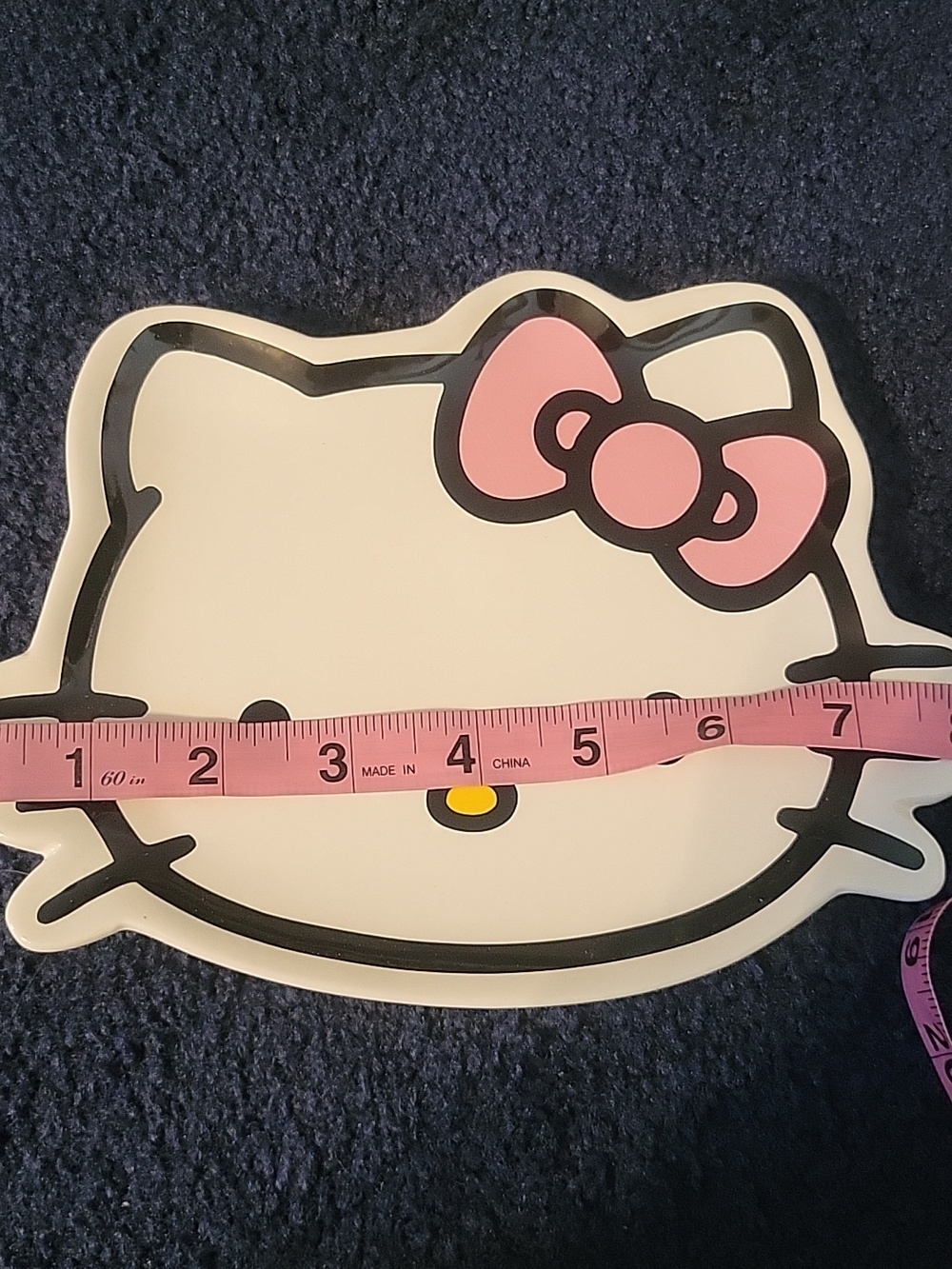 Hello Kitty Pink Bow Ceramic Plate - Picture 7 of 10